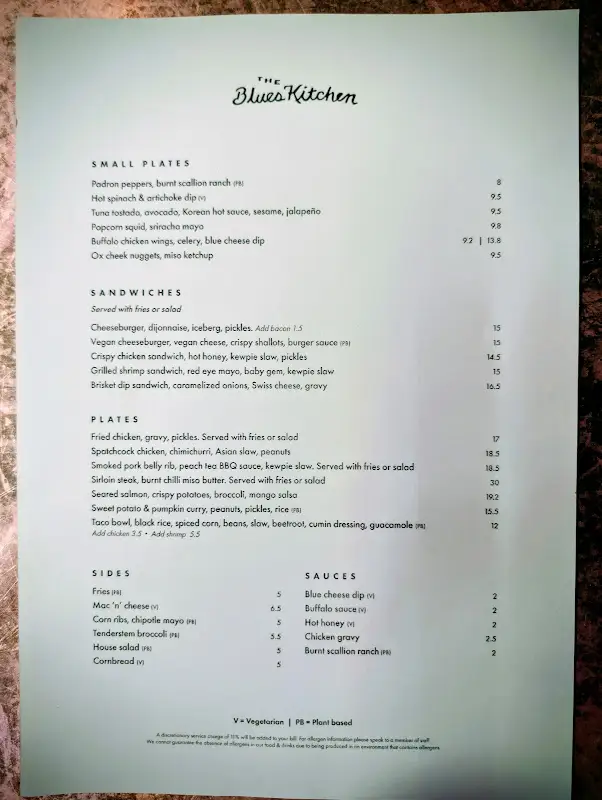 Menu_The Blues Kitchen Manchester_Manchester_image_2