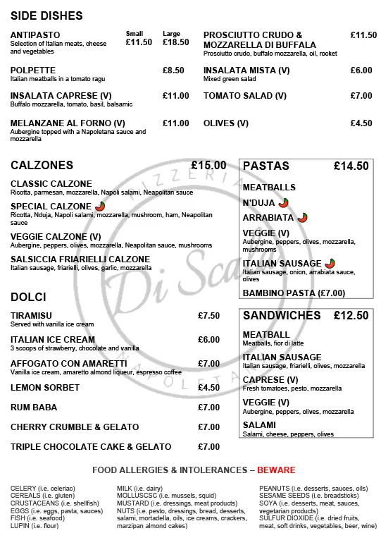 Menu_Di Scala Pizzeria Napoletana_Maghull_immagine_1