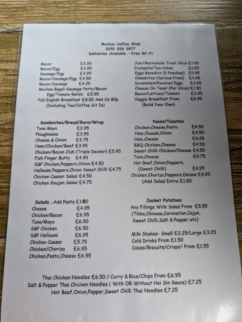 Menu_Mocha's Coffee & Sandwich Bar_Maghull_image_1