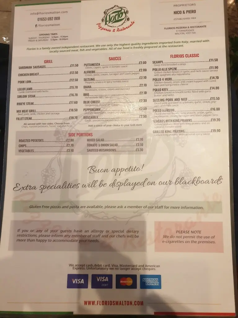 Menu_Florios Pizzeria Ristorante_Malton_image_3