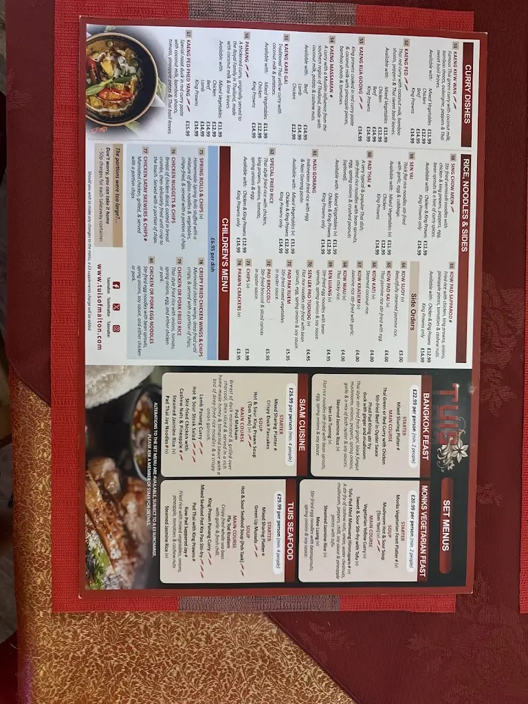 Menu_Tui's Cocktail Bar and Thai Restaurant_Malton_image_2