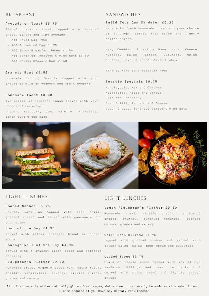 Menu_Moments Cafe_Barnard Castle_image_1