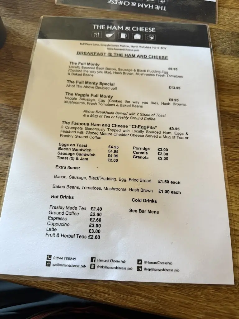 Menu_Ham & Cheese Pub_Malton_imagen_1