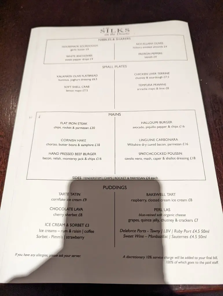 Menu_The Silks_Aldbourne_image_1