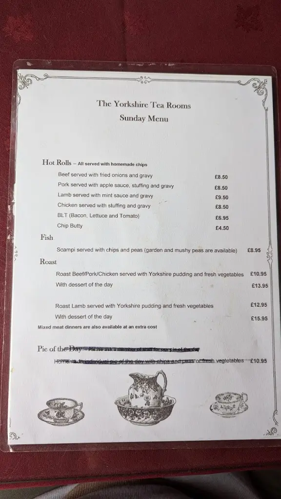 Menu_Yorkshire Tea Rooms & Restaurant_Malton_immagine_3