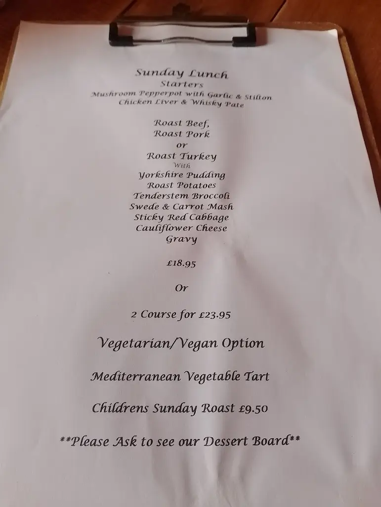 Menu_The Bay Horse Inn_Malton_image_1