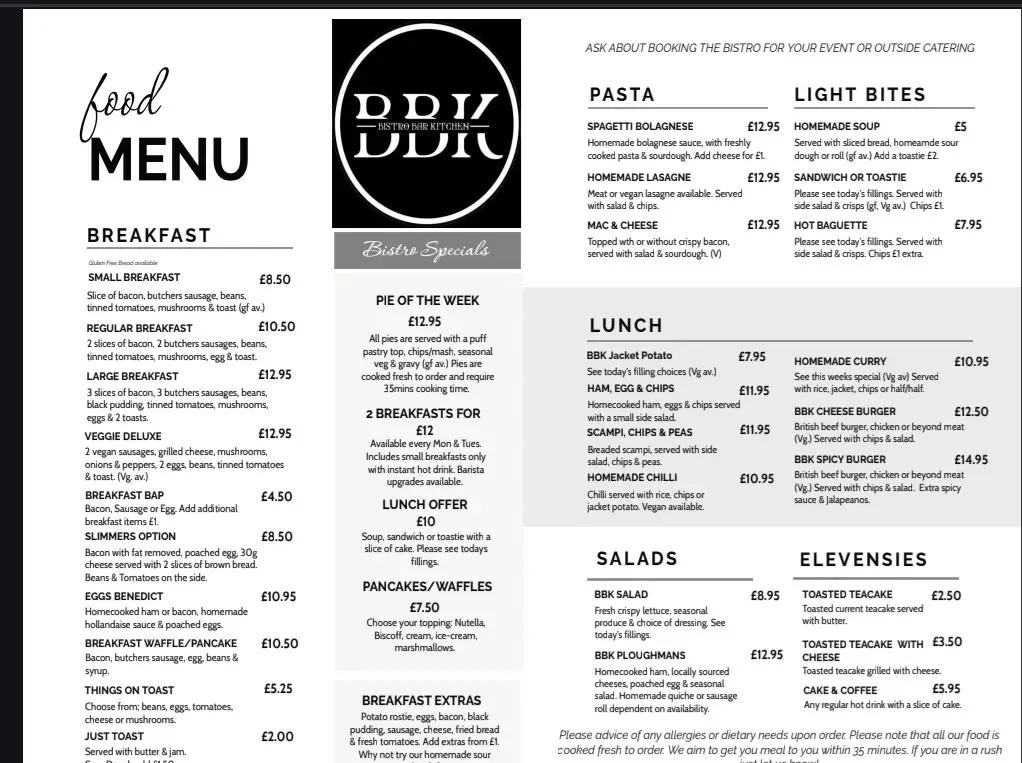 Menu_The Bistro Bar & Kitchen_Market Rasen_image_1