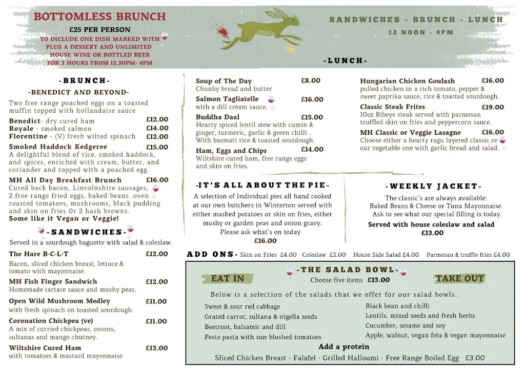Menu_The March Hare_Market Rasen_image_1