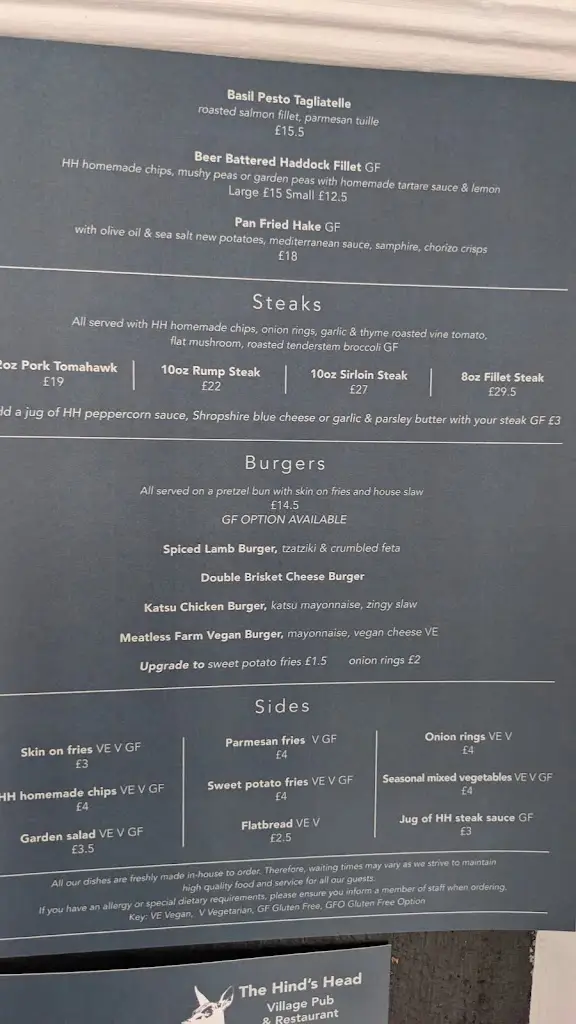 Menu_The Hind’s Head_Market Drayton_image_3