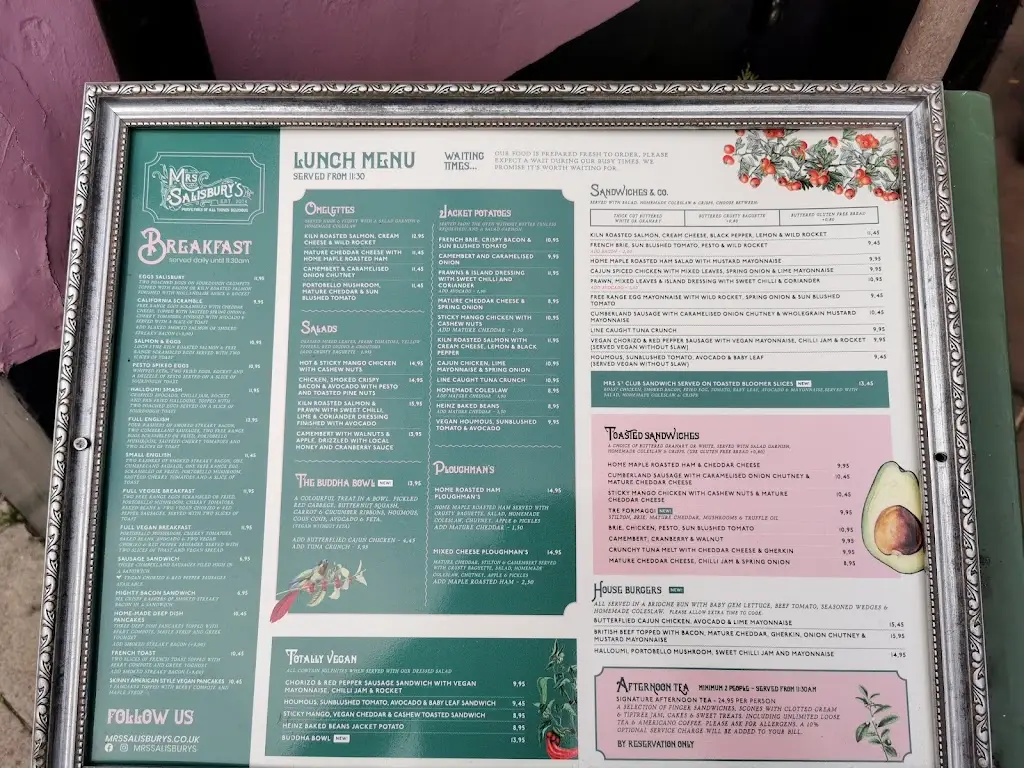 Menu_Mrs Salisbury's of Maldon_Maldon_immagine_3