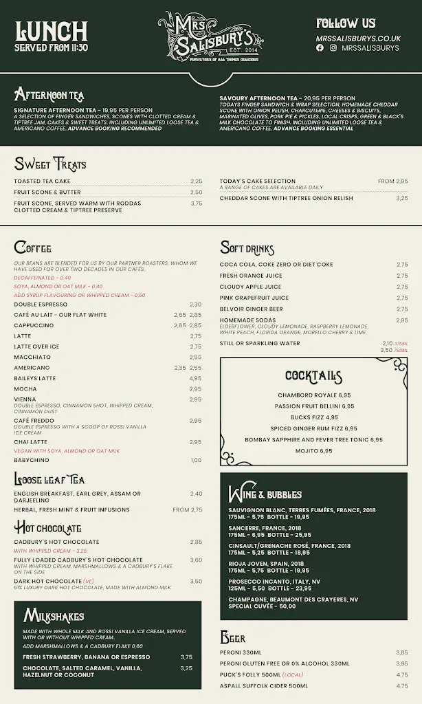 Menu_Mrs Salisbury's of Maldon_Maldon_immagine_4