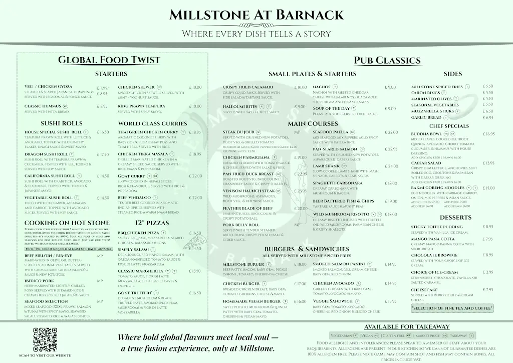 Menu_The Millstone at Barnack_Barnack_image_1