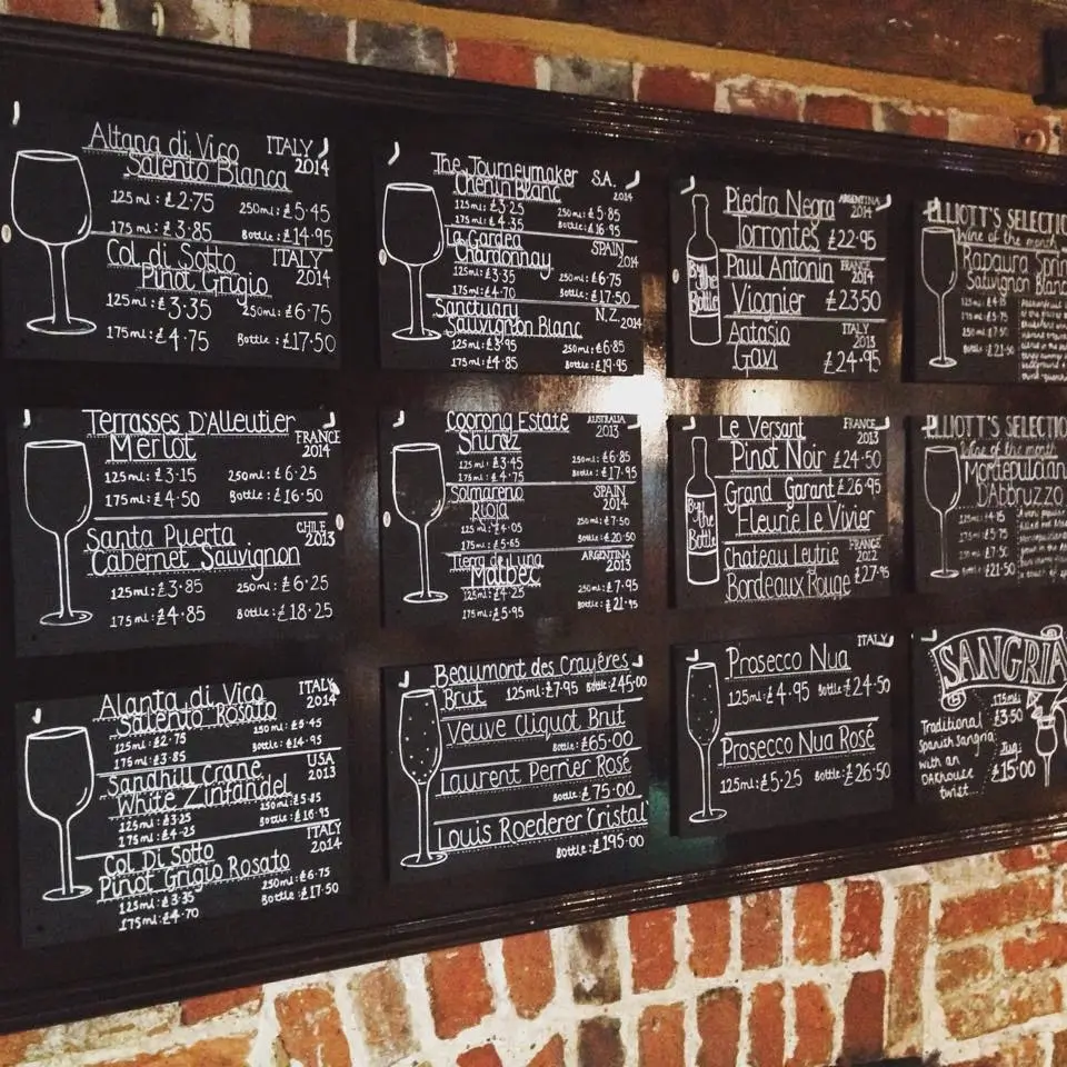 Menu_Oak House Bar Cafe_Maldon_image_1