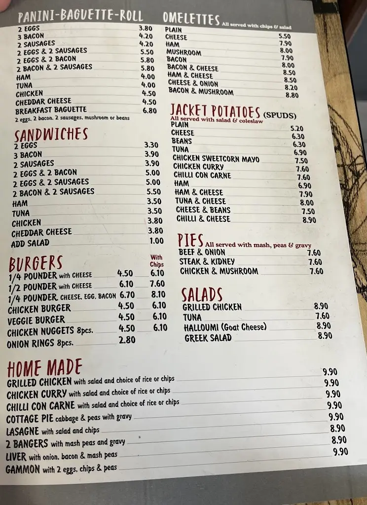 Menu_Breakfast Bar & Cafe Maldon_Maldon_immagine_2