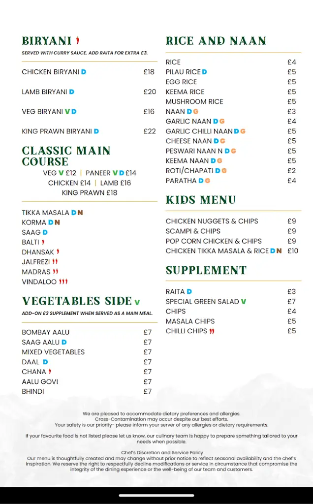 Menu_The Gurkhas - Stamford_Barnack_image_3