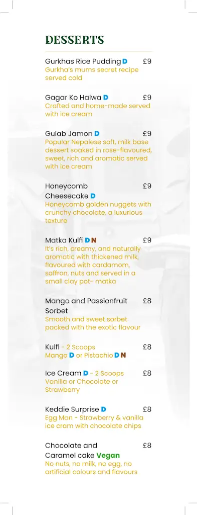 Menu_The Gurkhas - Stamford_Barnack_image_4