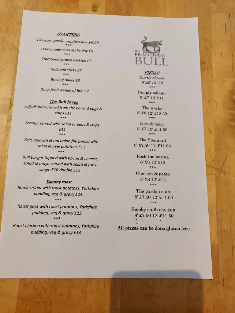 Menu_The Bull_Manningtree_image_2