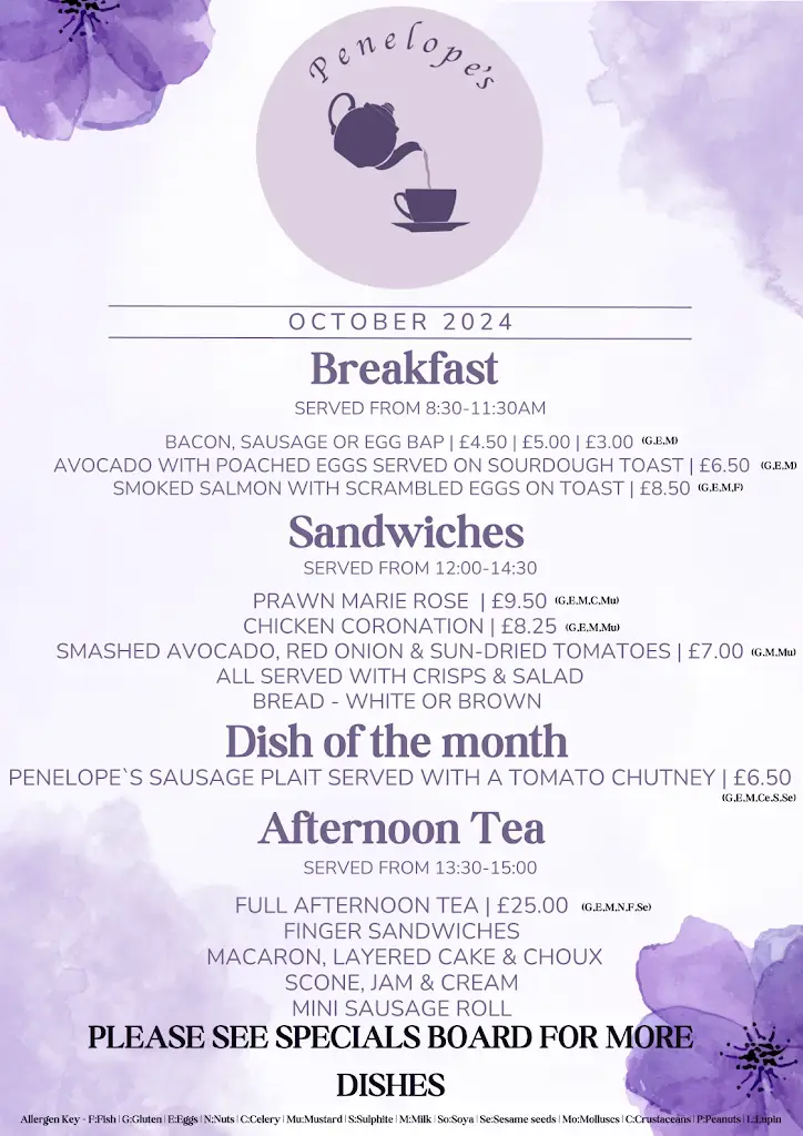 Menu_Penelope’s_Manningtree_immagine_1