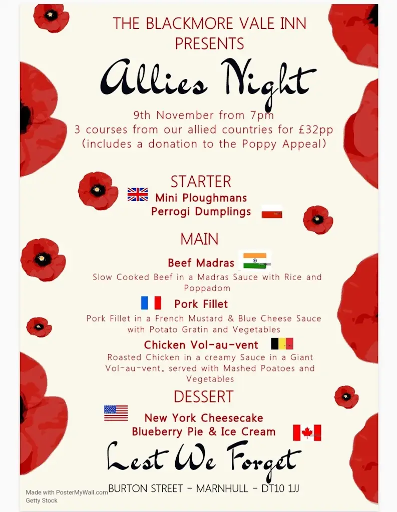 Menu_The Blackmore Vale Inn_Marnhull_image_2