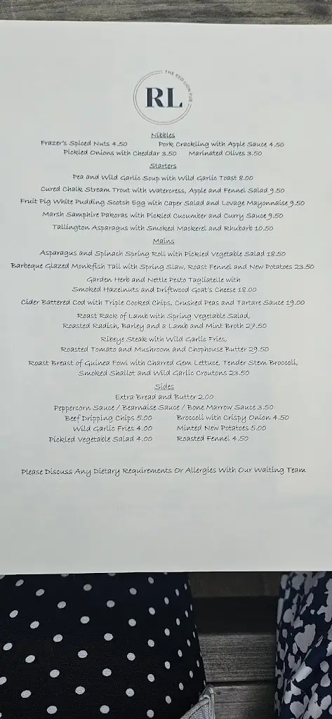 Menu_The Red Lion_Market Deeping_image_2