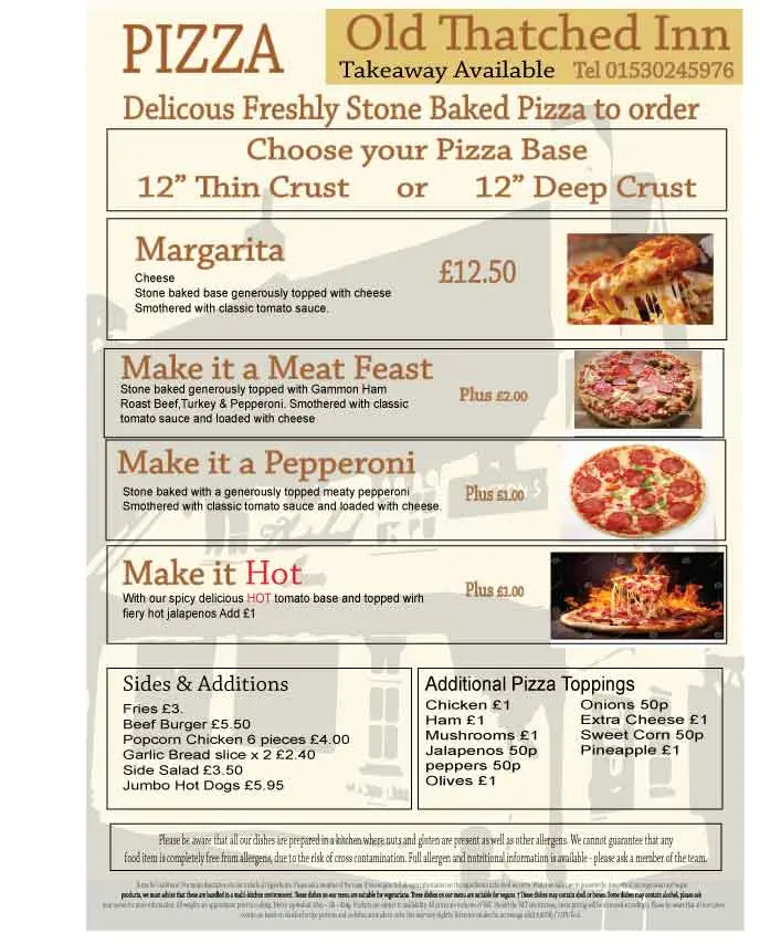 Menu_Old Thatched Inn_Markfield_immagine_2
