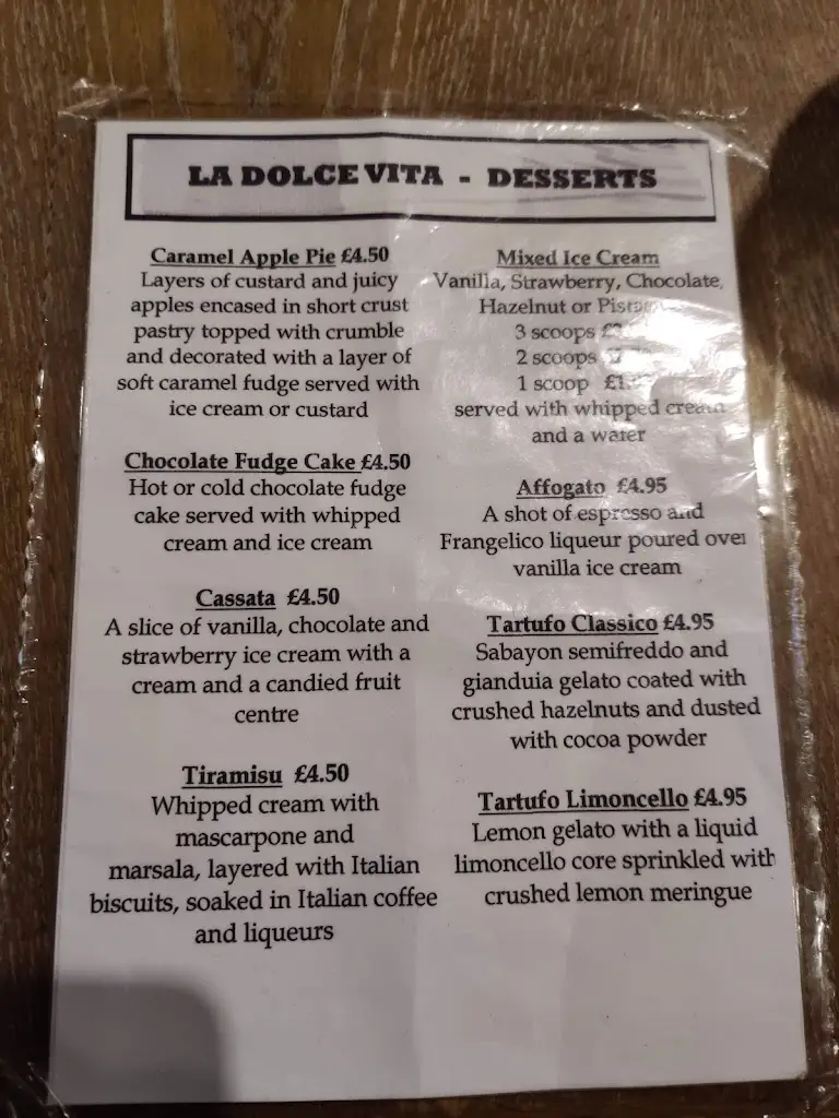 Menu_La Dolce Vita Restaurant Marple_Marple_image_2