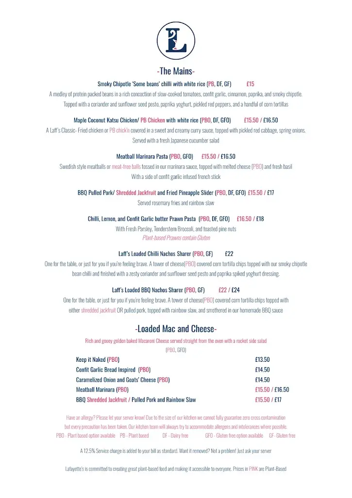 Menu_Lafayette's Margate_Margate_image_2