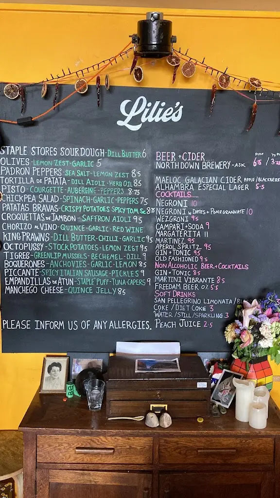 Menu_Lilie's Margate_Margate_immagine_1