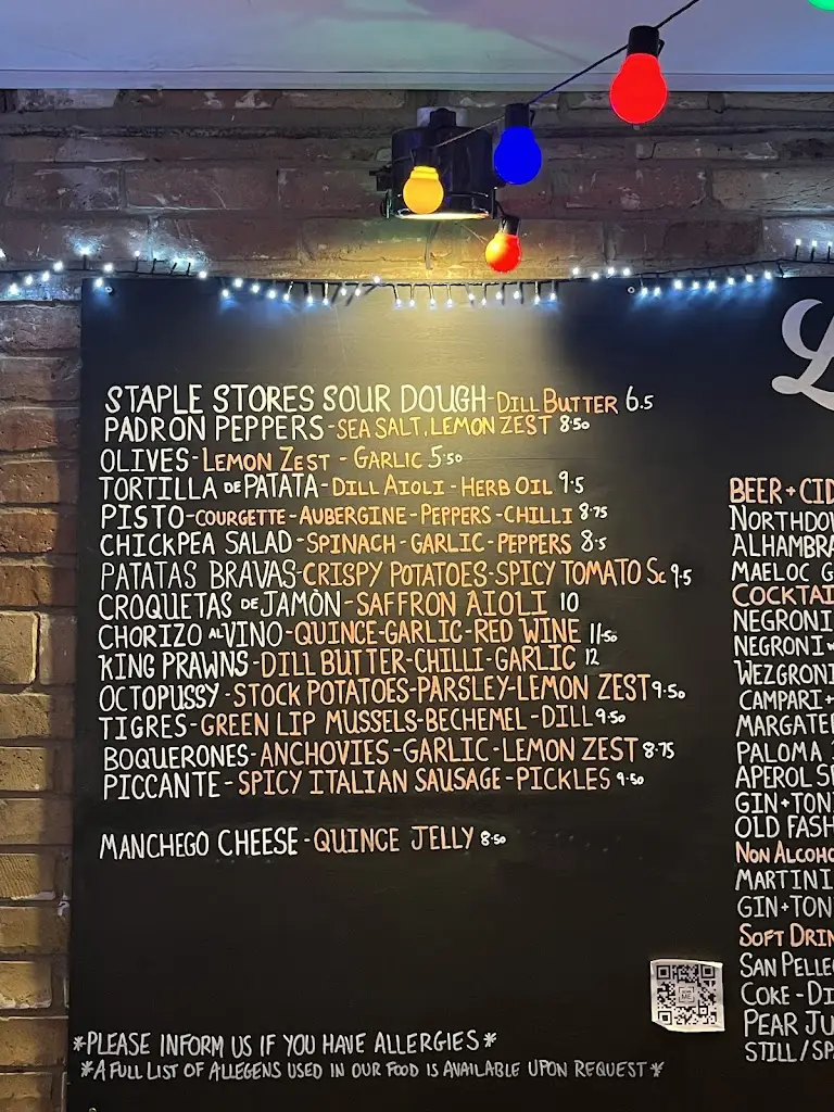 Menu_Lilie's Margate_Margate_immagine_2