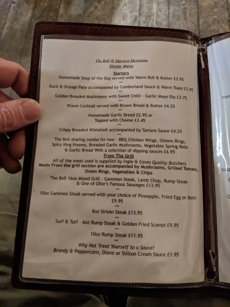 Menu_The Bell_Marston Moretaine_image_3