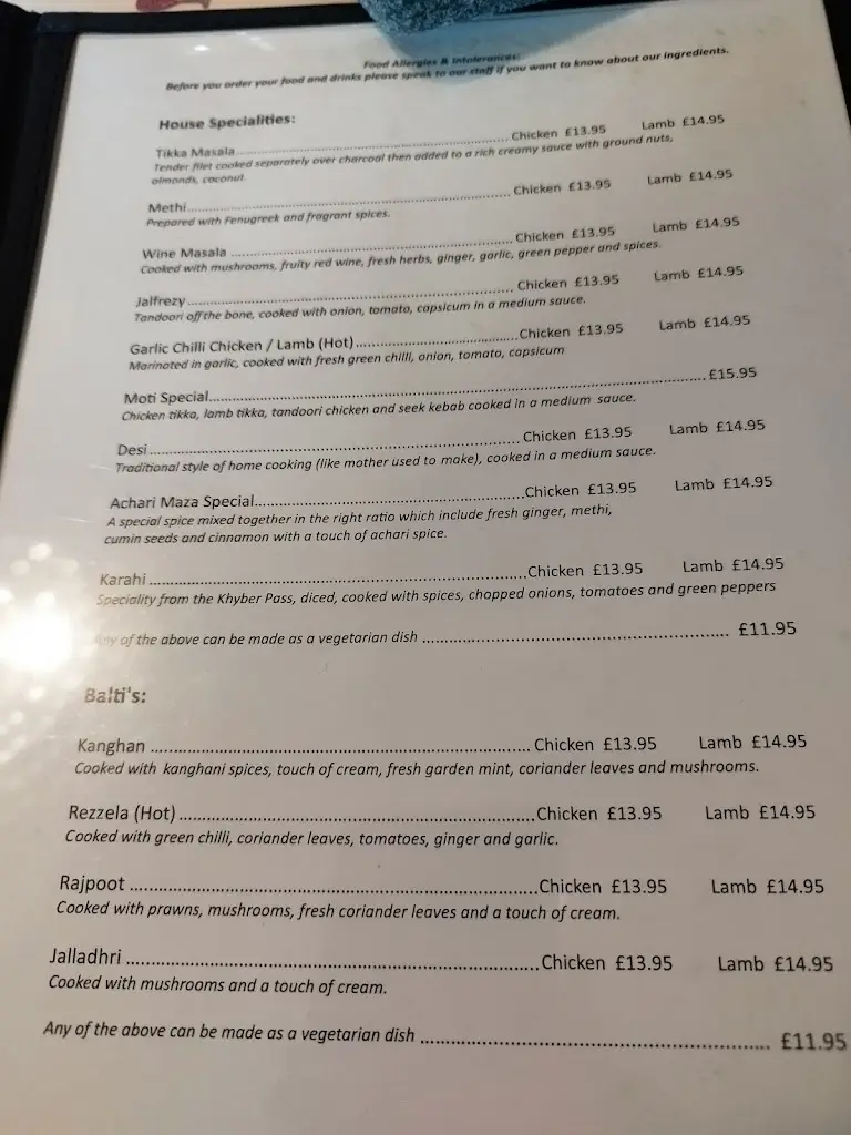 Menu_The Shalimar_Matlock_image_2