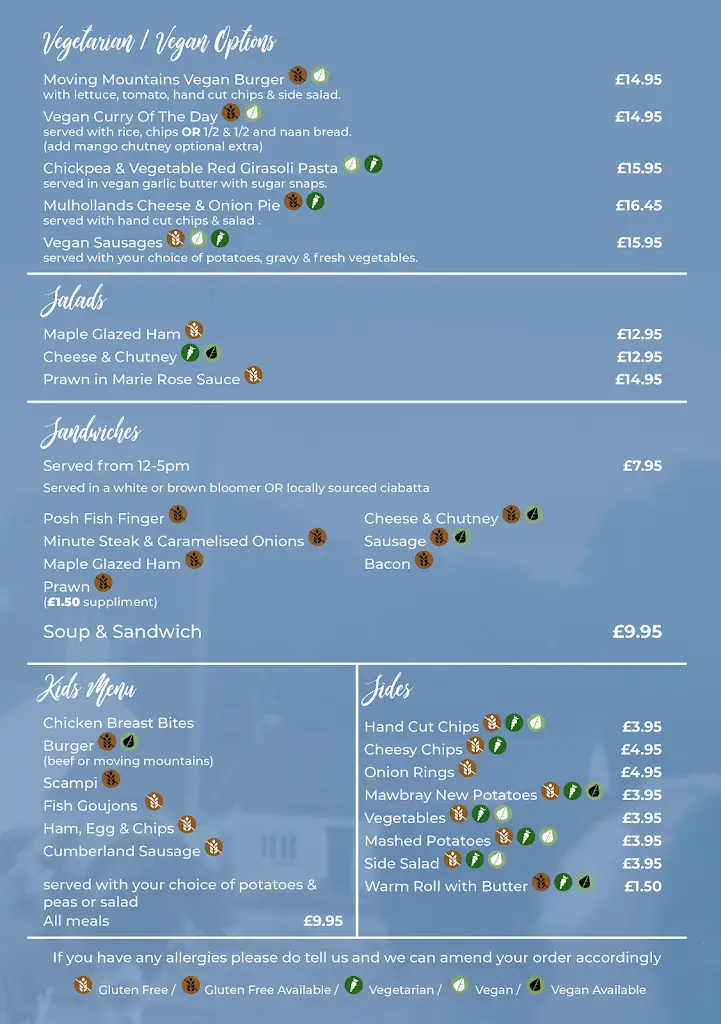 Menu_The Lowther Arms Community Pub_Maryport_image_1