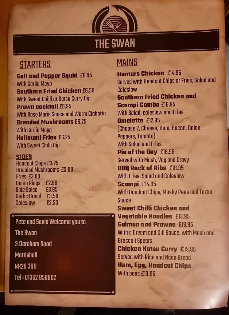 Menu_Swan Inn Mattishall_Mattishall_image_2
