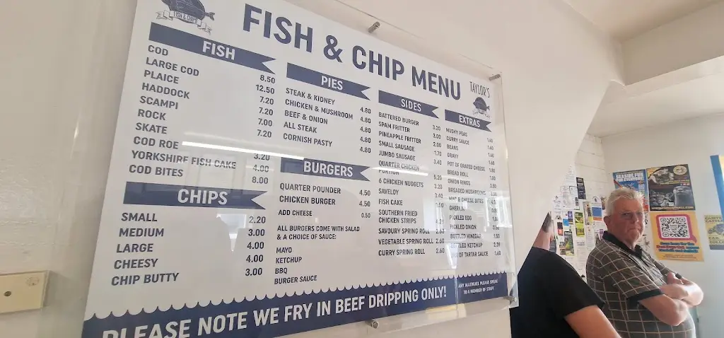 Menu_Taylors Fish & Chip Shop_Martham_image_1