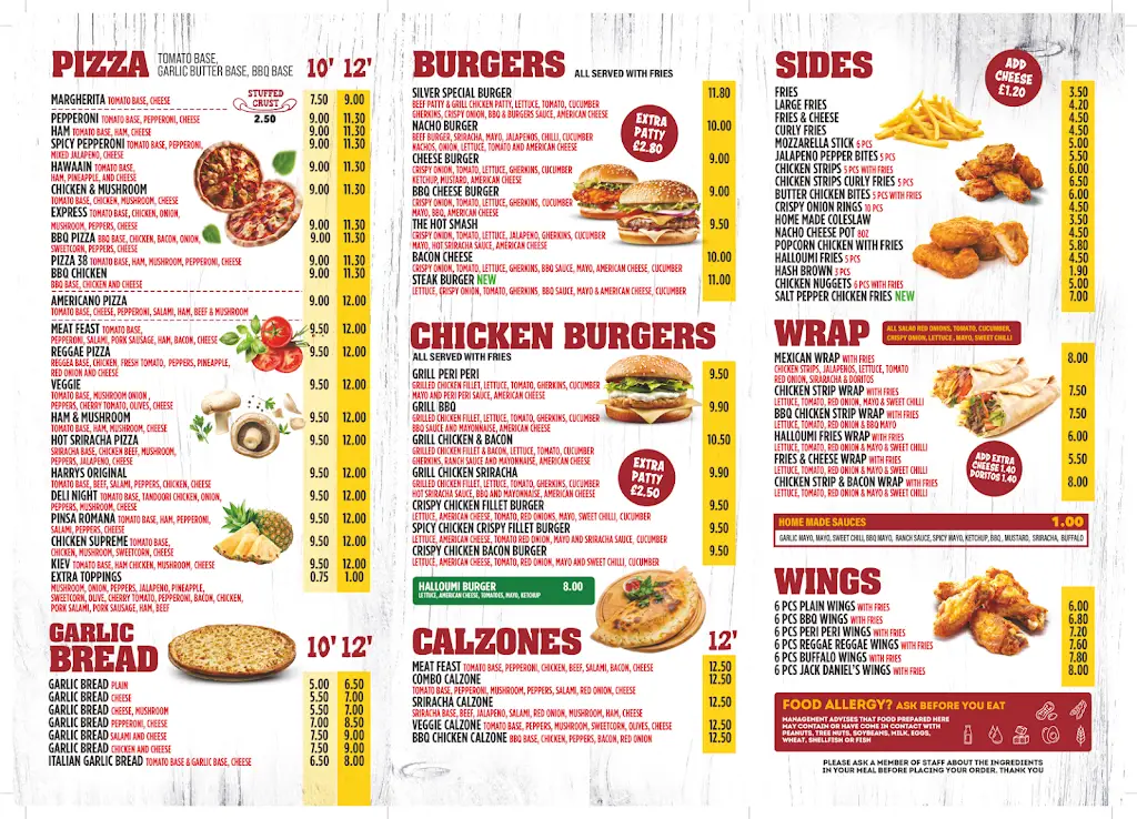 Menu_The Ranch Pizza&Burger_Market Warsop_imagen_1