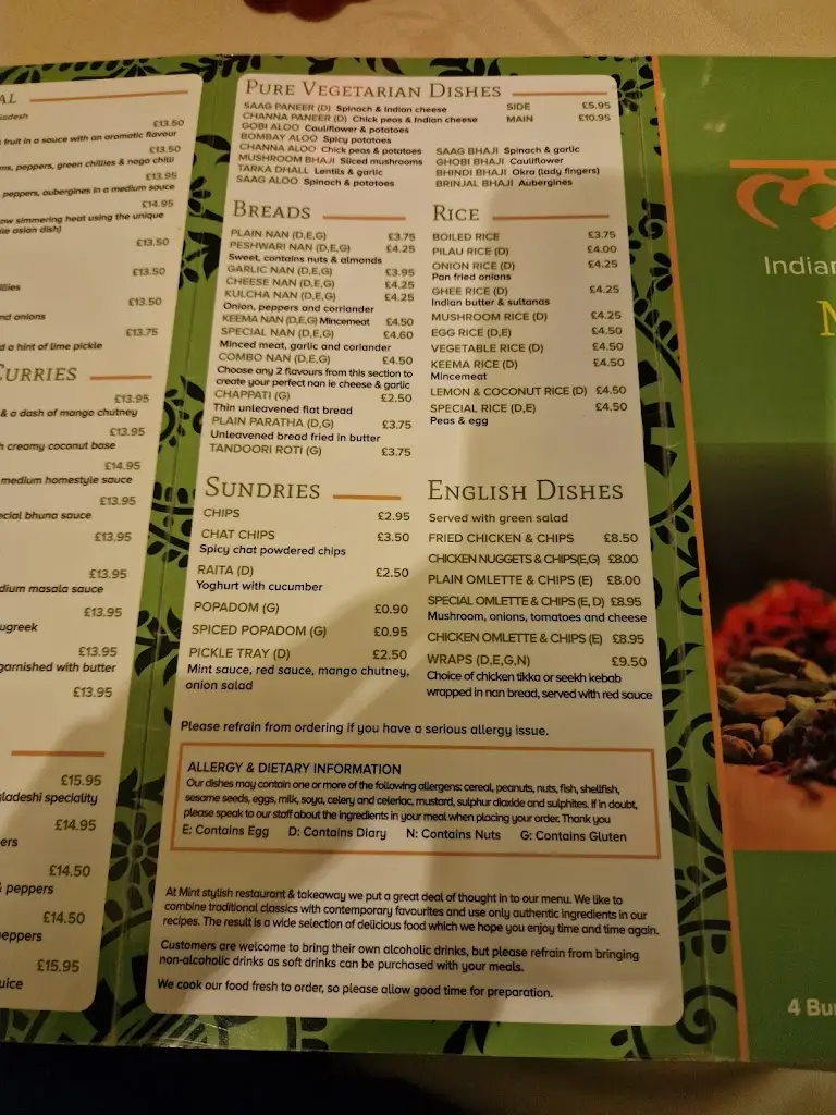 Menu_Mint Indian Restaurant & Takeaway_Market Warsop_immagine_3