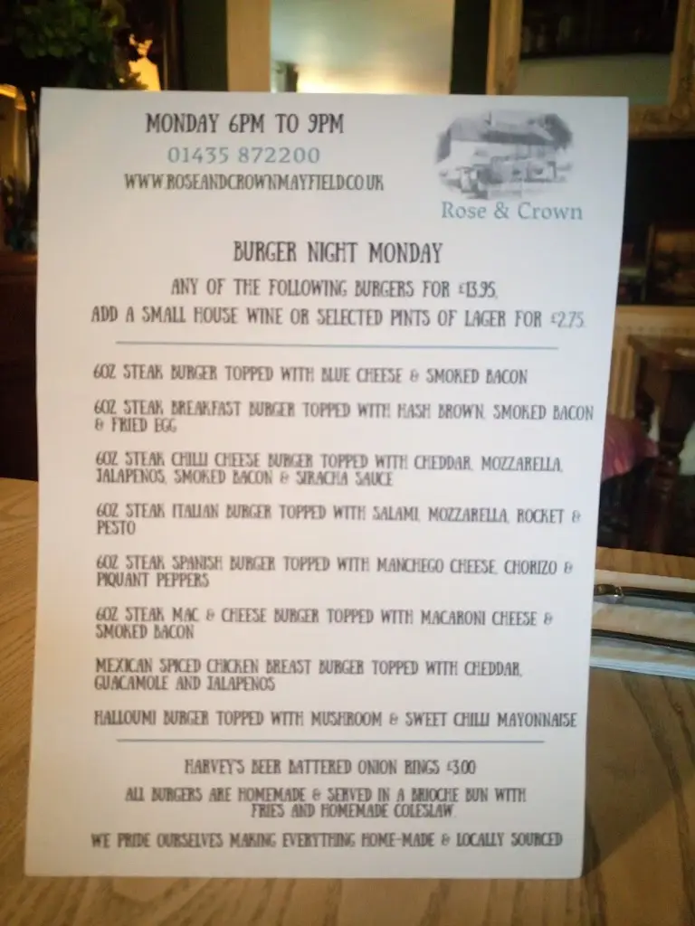 Menu_The Rose & Crown_Mayfield_image_2