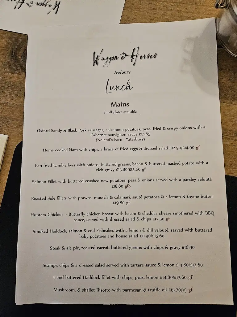 Menu_Waggon & Horses_Marlborough_image_2