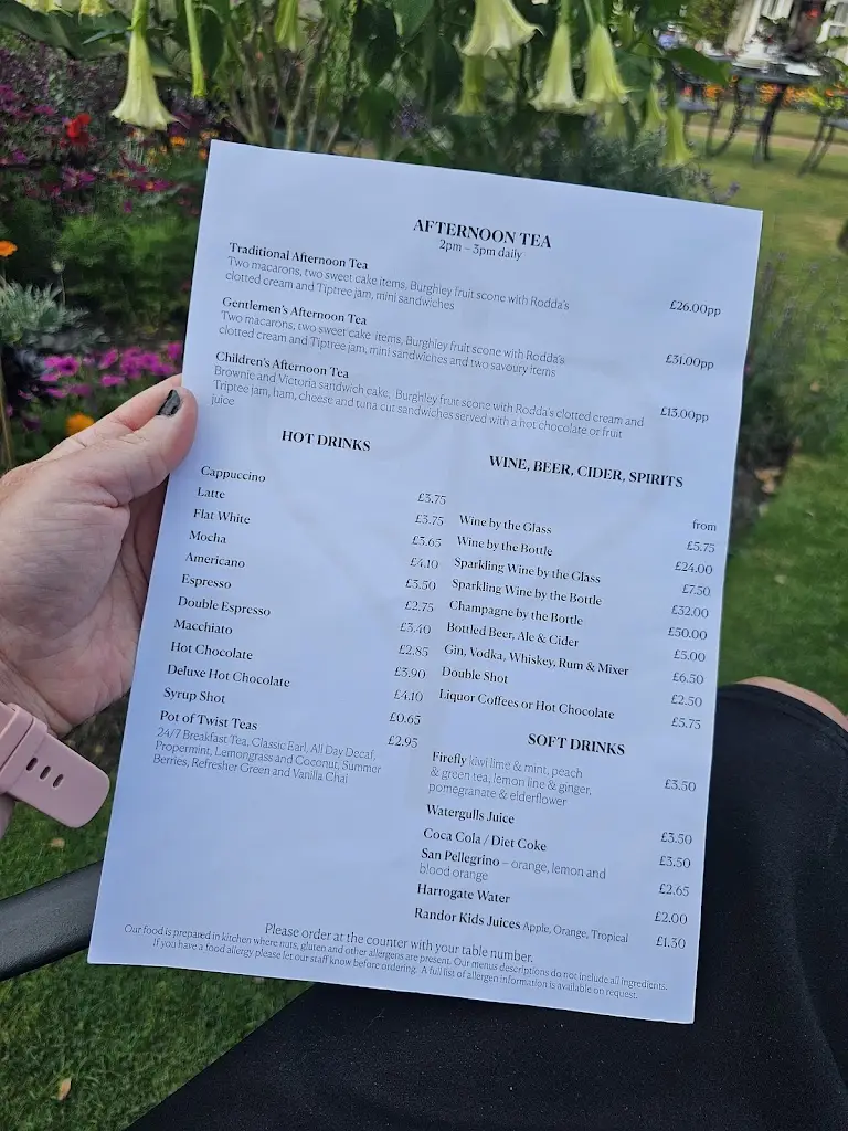 Menu_The Orangery_Barnack_image_4