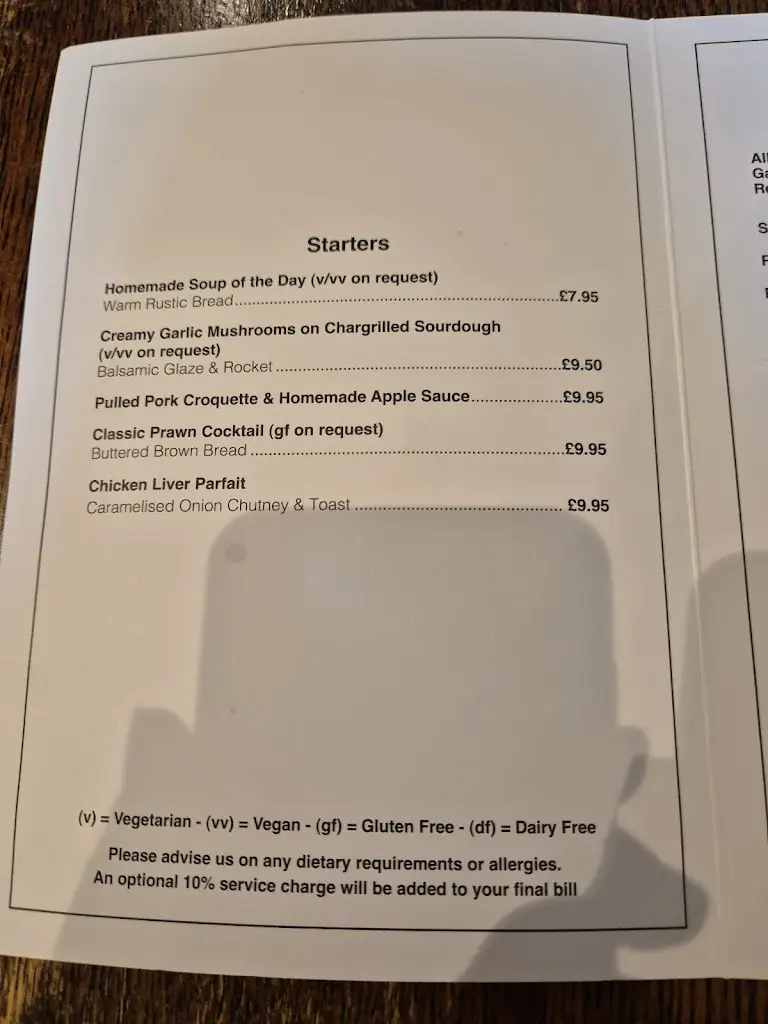 Menu_The White Bear_Masham_image_4