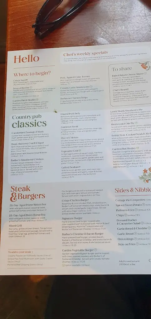 Menu_The Kings Head_Masham_image_1
