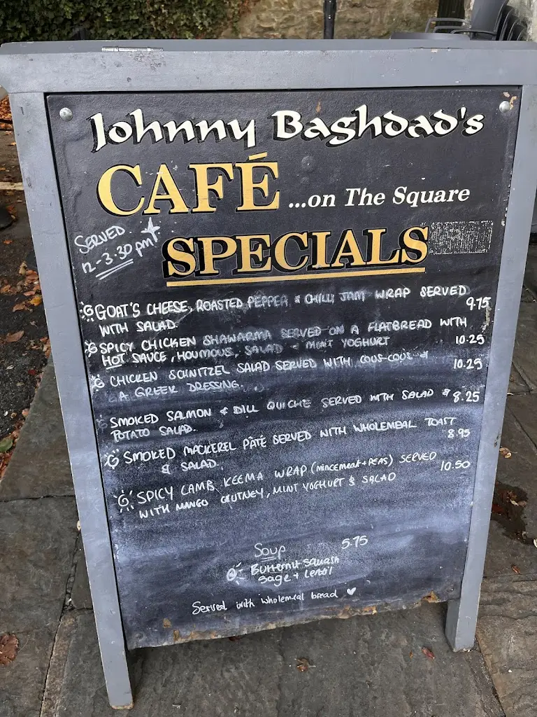 Menu_Johnny Baghdad's Cafe on the Square_Masham_image_1