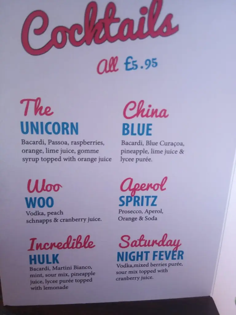 Menu_The Unicorn Bar And Restaurant@ The west end inn_Melksham_image_2