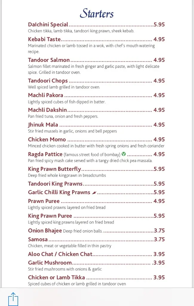 Menu_Dalchini Spice_Meppershall_image_3