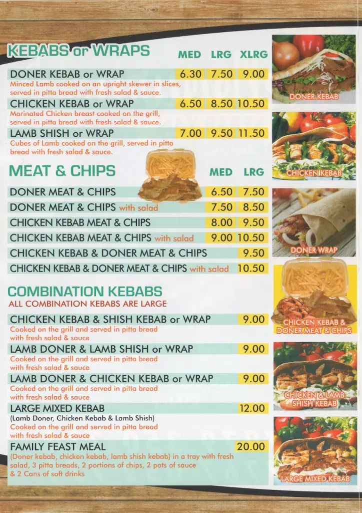 Menu_Melbourn Kebab Van_Melbourn_immagine_3