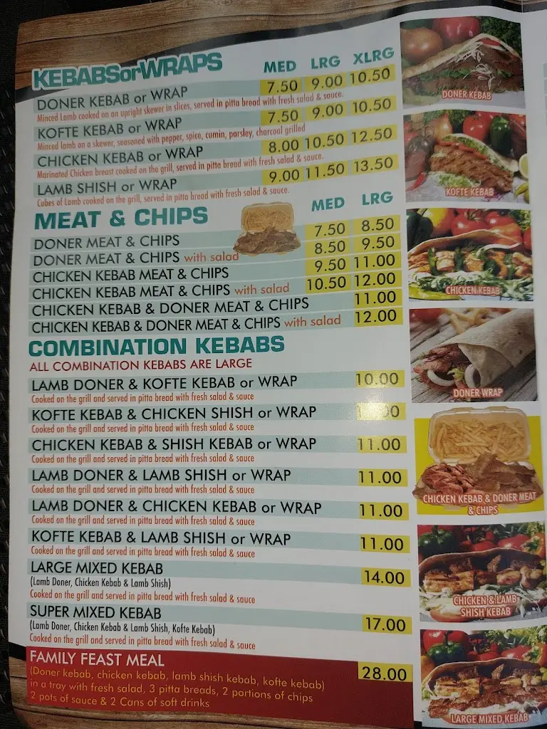 Menu_Melbourn Kebab Van_Melbourn_immagine_4
