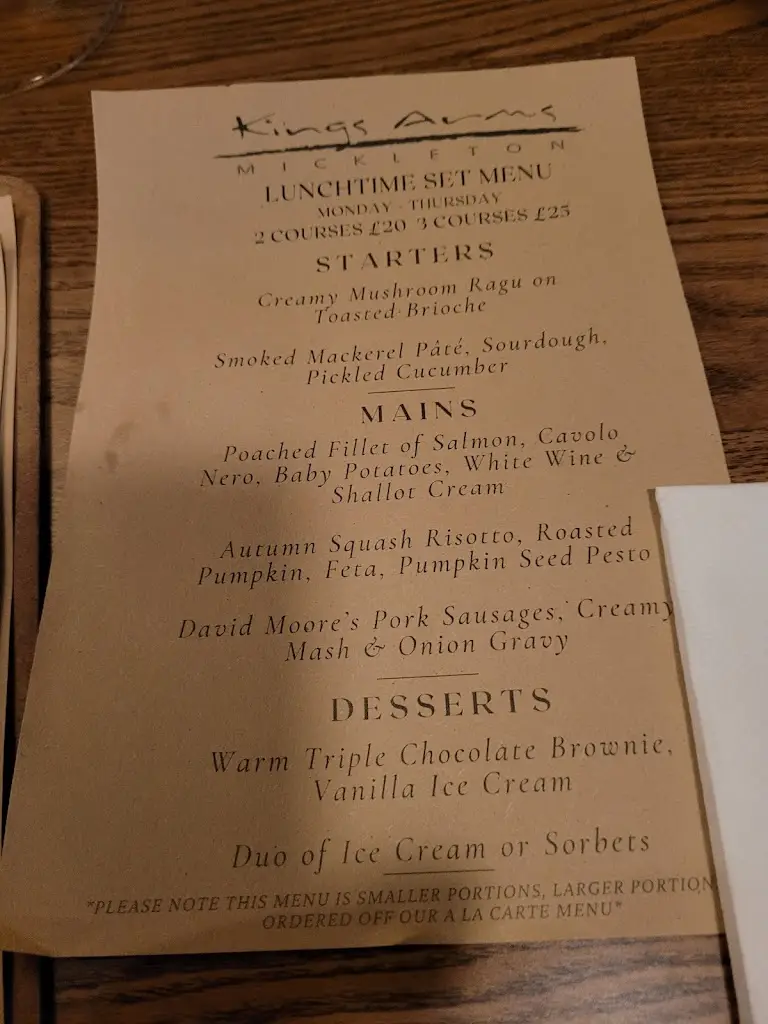 Menu_The Kings Arms_Mickleton_image_2
