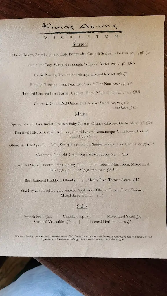 Menu_The Kings Arms_Mickleton_image_3