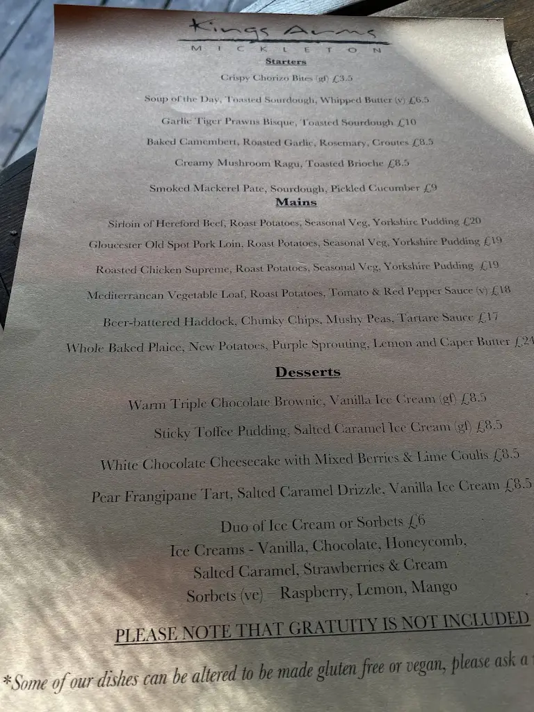 Menu_The Kings Arms_Mickleton_image_4