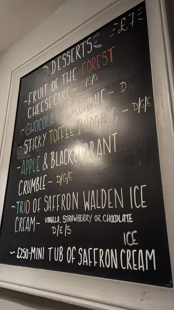 Menu_The British Queen_Meldreth_image_2